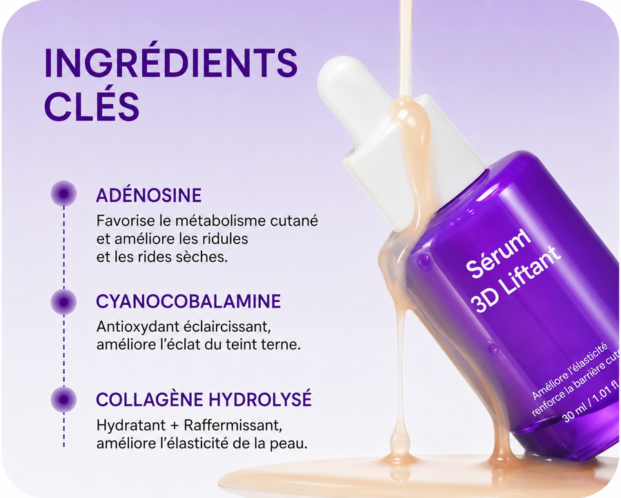 Sérum 3D Liftant — Fermeté & Élasticité