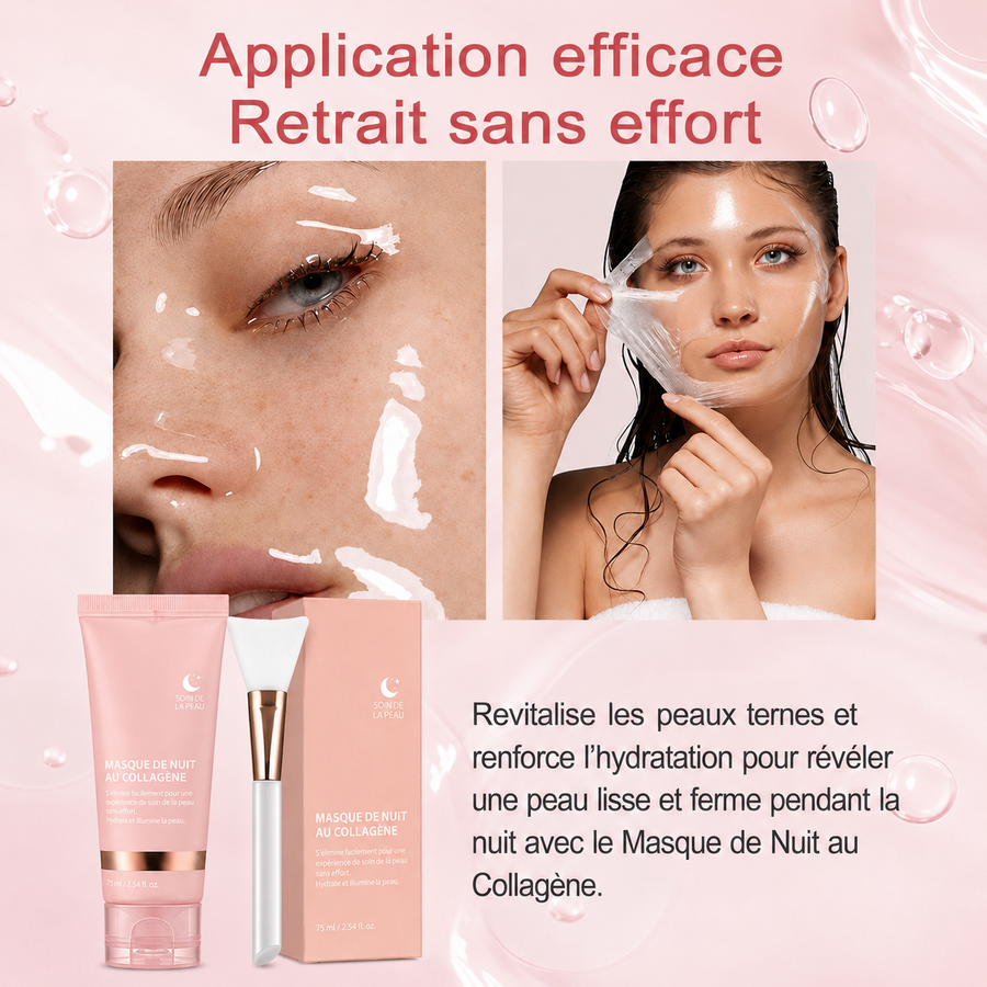 Masque de Nuit au Collagène — Soin Peel-Off Repulpant