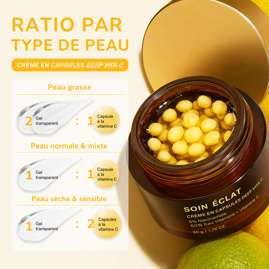 Soin Éclat — Crème en Capsules Vitamine C