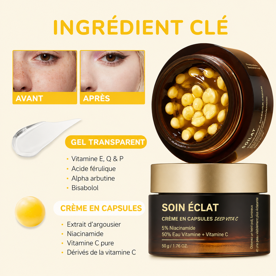 Soin Éclat — Crème en Capsules Vitamine C