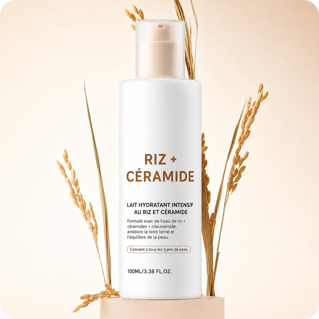 Lait Hydratant Intensif au Riz & Céramide
