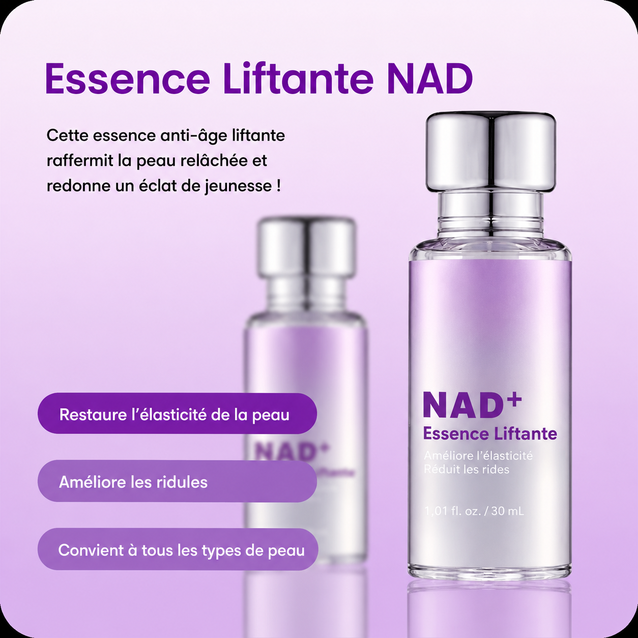 Essence Liftante NAD+ — Soin Nuit Régénérant