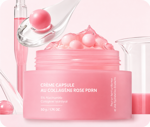 Crème Capsule au Collagène Rose PDRN