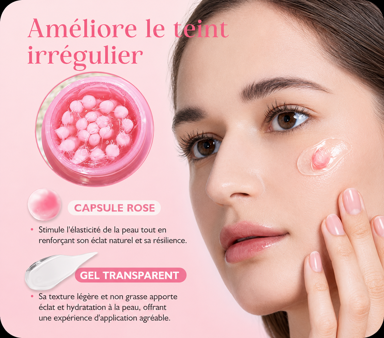 Crème Capsule au Collagène Rose PDRN