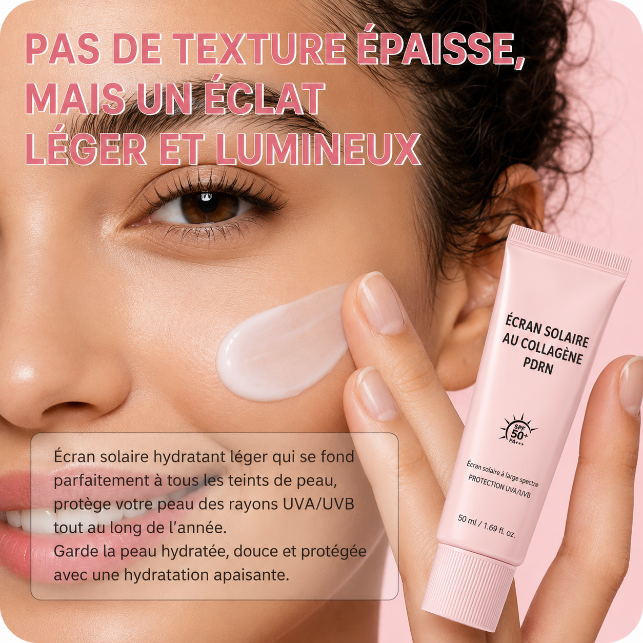 Écran Solaire au Collagène PDRN — SPF 50+ PA+++