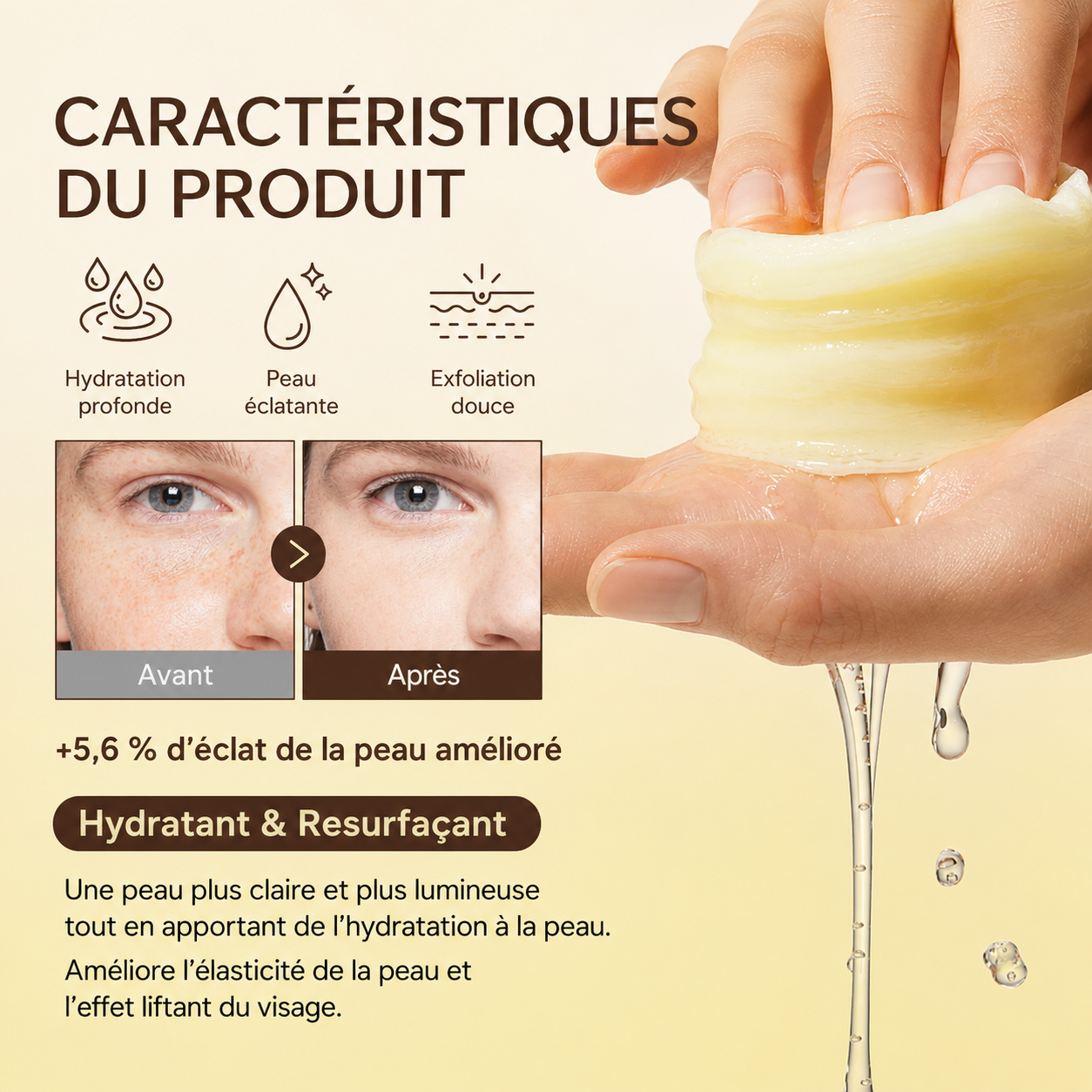 Disques Tonifiants au Curcuma  Vitamine C (70 disques)
