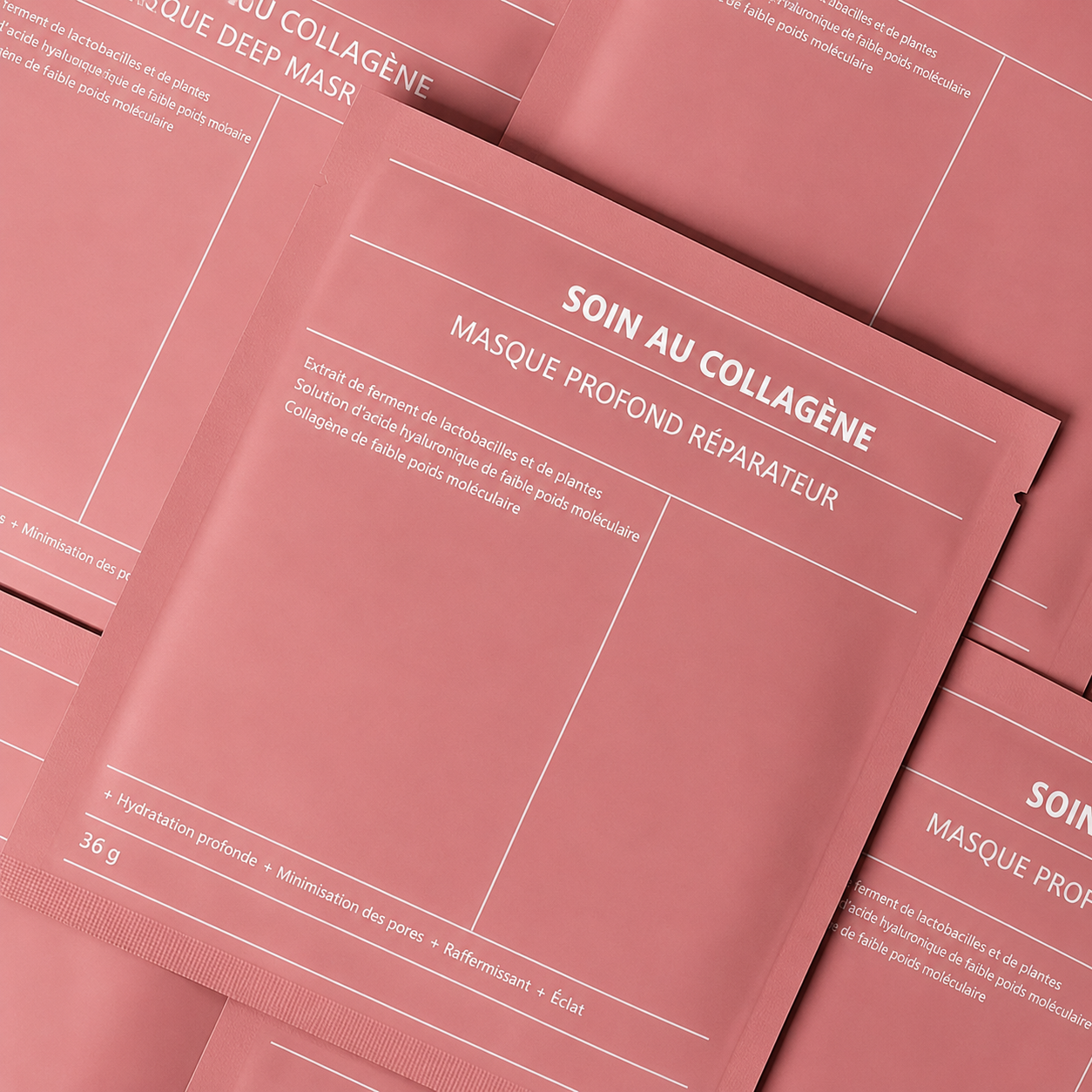 Soin au Collagène — Masque Profond Réparateur (Boîte de 4)