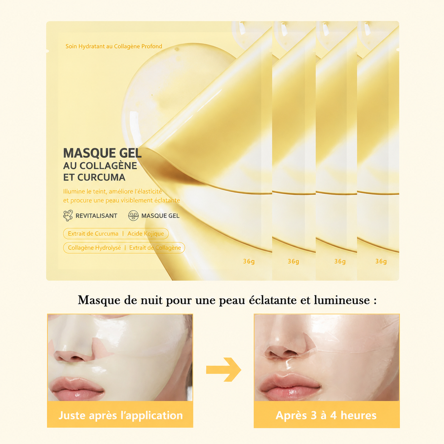 Masque Gel au Collagène & Curcuma