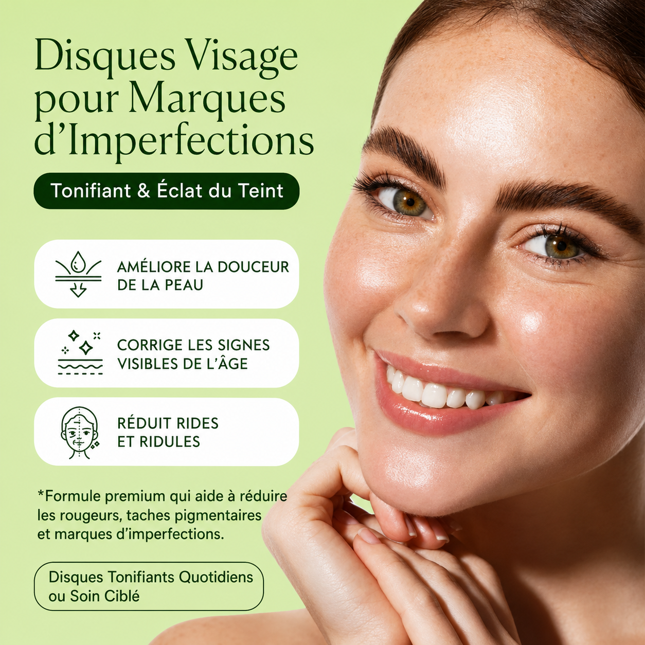 Disques CICA — Tonifiants Apaisants &amp; Éclat (100 disques)