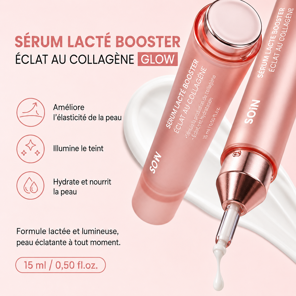 Sérum Lacté Booster — Éclat au Collagène