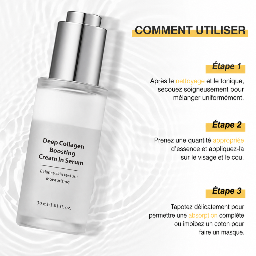 Crème en Sérum Booster de Collagène Profond