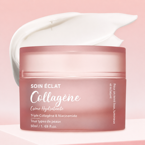 Crème Hydratante au Collagène — Triple Collagène & Niacinamide