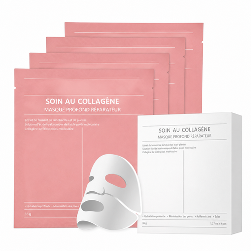 Soin au Collagène — Masque Profond Réparateur (Boîte de 4)